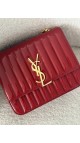 YSL Vicky Large quilted patent-leather Crossbody bag