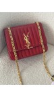 YSL Vicky Large quilted patent-leather Crossbody bag