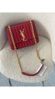 YSL Vicky Large quilted patent-leather Crossbody bag