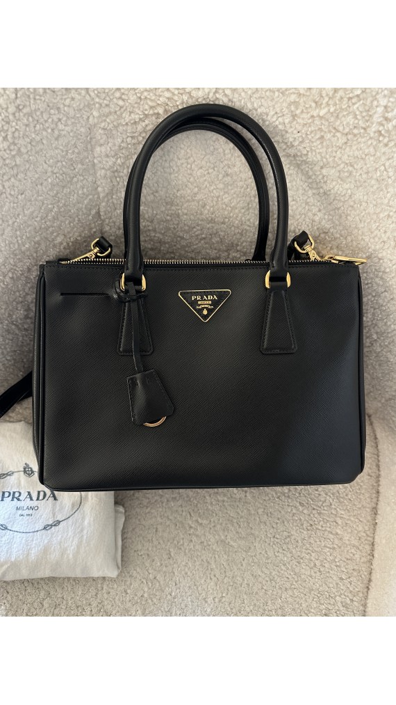 Prada Saffiano Size Medium Shoulder Bag