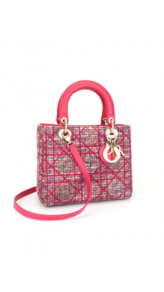 Lady Dior Tweed Size Medium bag