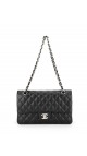 Chanel Classic Double Flap Bag Lammeskinn Size Medium