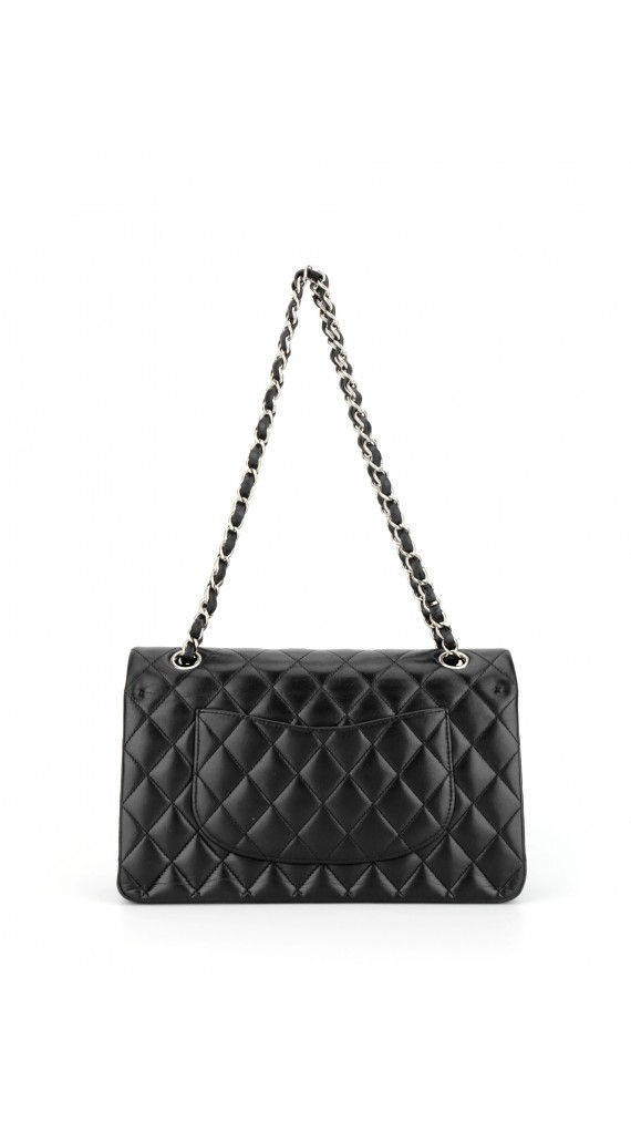 Chanel Classic Double Flap Bag Lammeskinn Size Medium