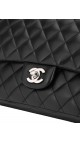 Chanel Classic Double Flap Bag Lammeskinn Size Medium