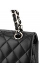 Chanel Classic Double Flap Bag Lammeskinn Size Medium