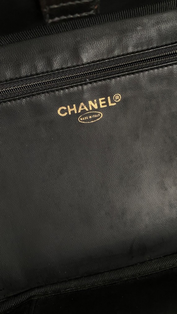 Chanel Vanity Case Bag i Patent Lær