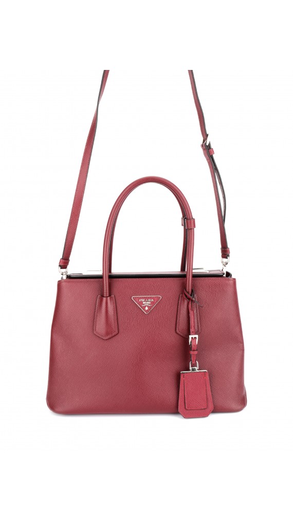 Prada Double Saffiano Size Medium Shoulder Bag