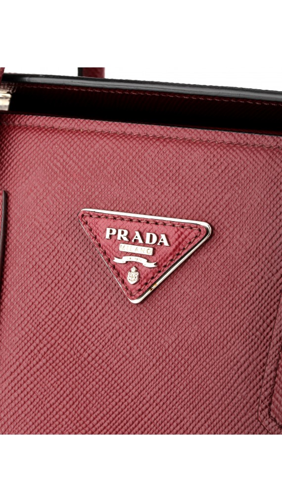 Prada Double Saffiano Size Medium Shoulder Bag