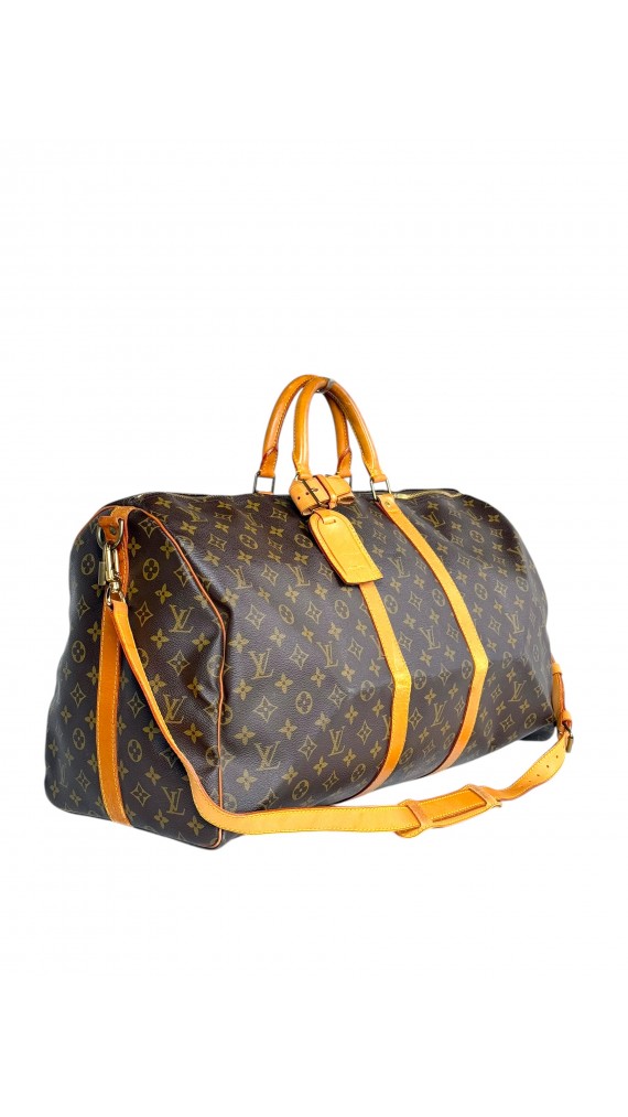 Autentisk Louis Vuitton Keepall Size 60 i Monogram Canvas