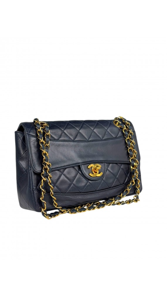 Chanel Classic Single Flap Bag m. clutch