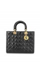 Lady Dior Patent Hand Bag Size Large