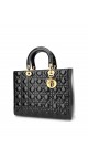 Lady Dior Patent Hand Bag Size Large