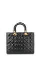 Lady Dior Patent Hand Bag Size Large