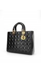 Lady Dior Patent Hand Bag Size Large