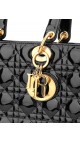 Lady Dior Patent Hand Bag Size Large