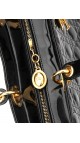 Lady Dior Patent Hand Bag Size Large