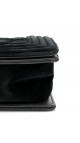 Chanel Boy Velvet Black Shoulder Bag