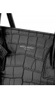 Saint Laurent Sac De Jour crocodile embossed shoulder bag