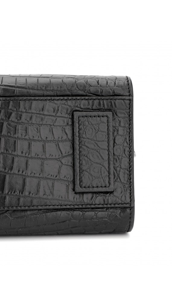 Saint Laurent Sac De Jour crocodile embossed shoulder bag