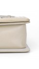 Chanel Boy Patent Beige Shoulder Bag