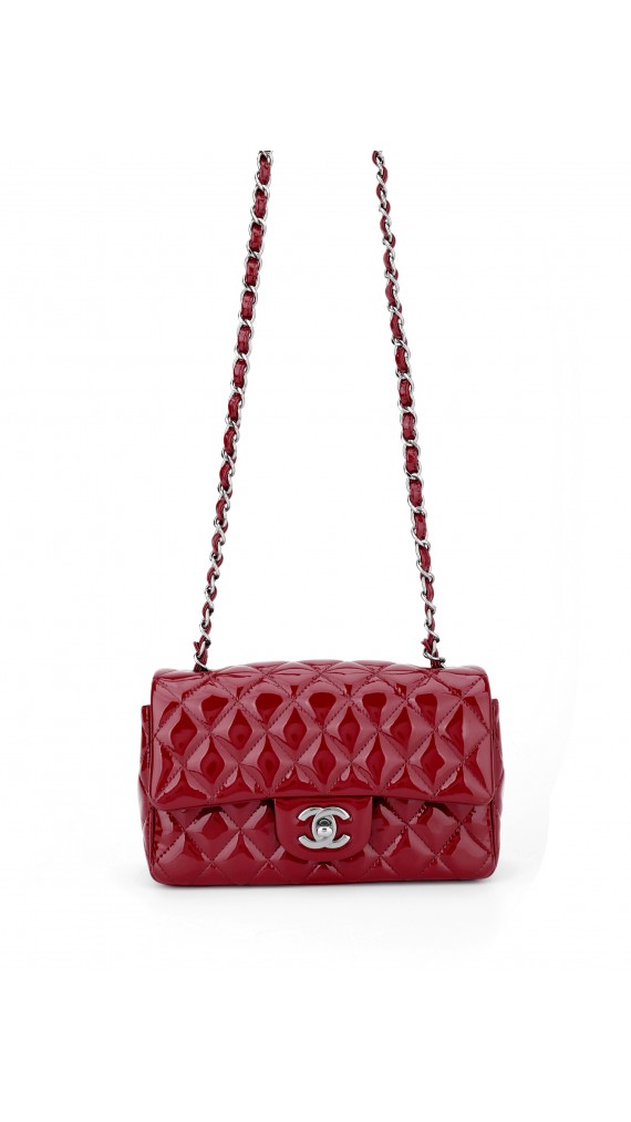 Chanel Classic Mini Flap Bag Patent Leather