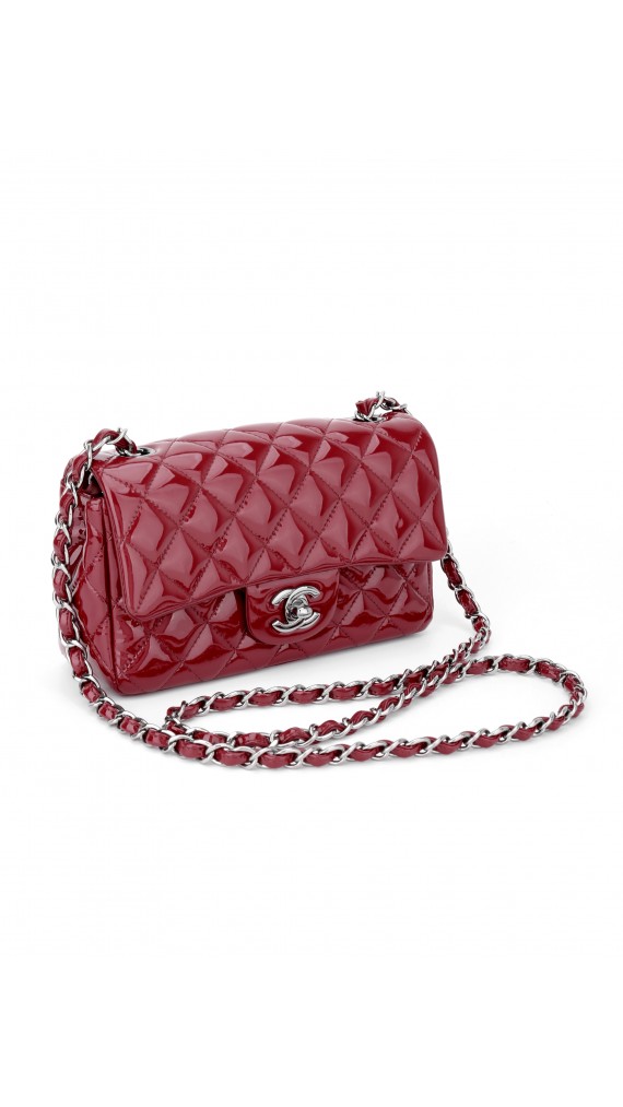 Chanel Classic Mini Flap Bag Patent Leather