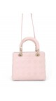 Lady Dior Medium Rose Shoulder Bag