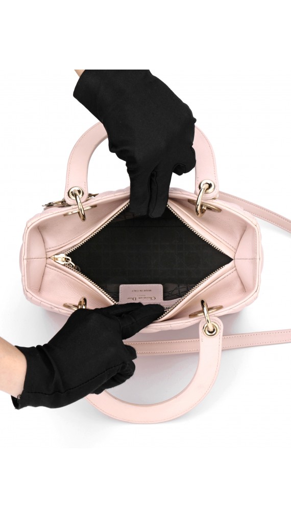 Lady Dior Medium Rose Shoulder Bag