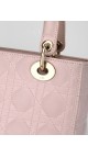 Lady Dior Medium Rose Shoulder Bag