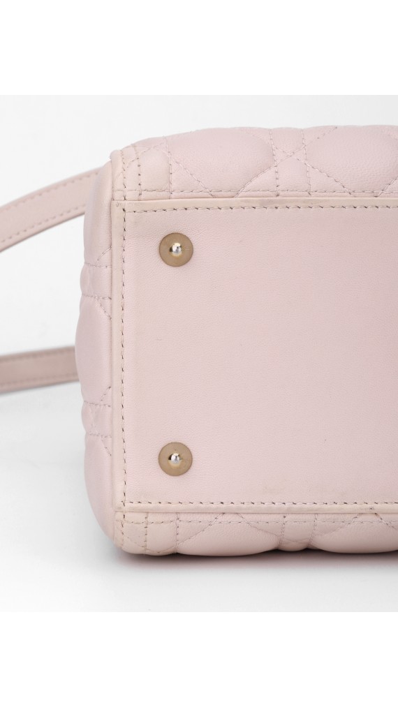 Lady Dior Medium Rose Shoulder Bag