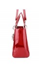 Lady Dior Patent Red Shoulder Bag