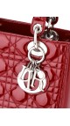 Lady Dior Patent Red Shoulder Bag