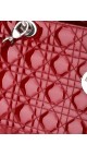 Lady Dior Patent Red Shoulder Bag