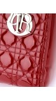 Lady Dior Patent Red Shoulder Bag