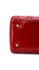 Lady Dior Patent Red Shoulder Bag