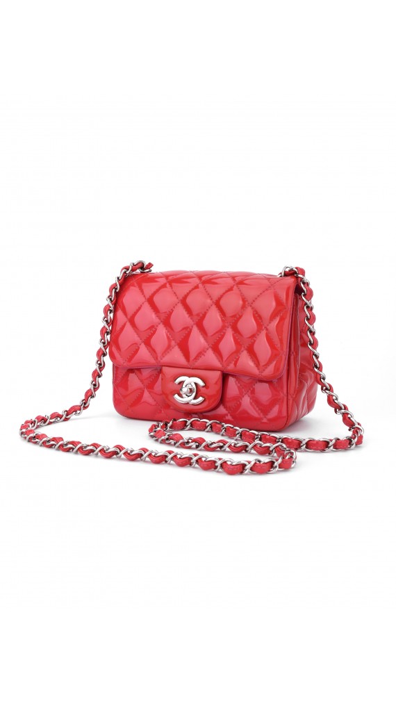 Chanel Patent Classic Square Mini Flap Bag