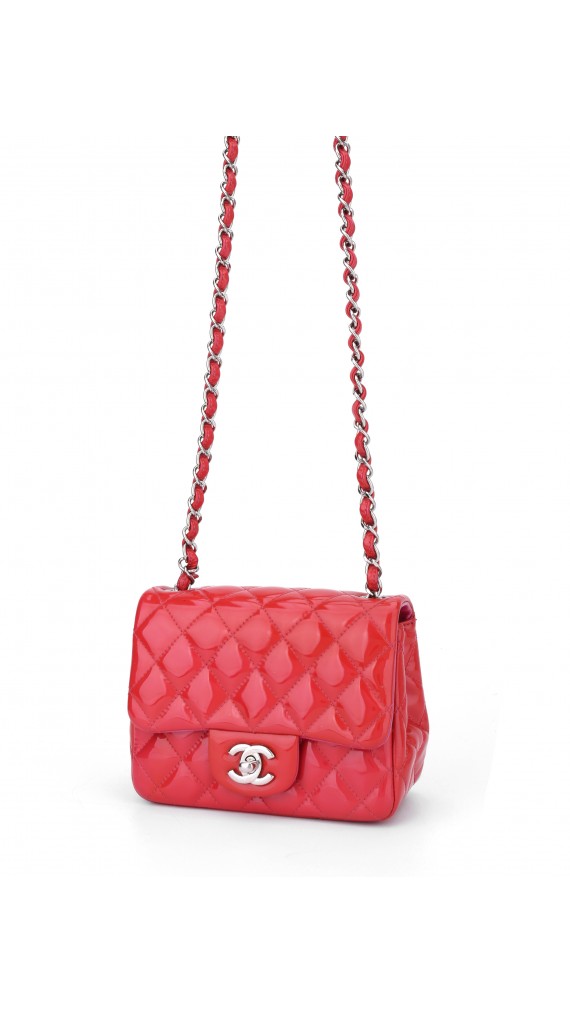 Chanel Patent Classic Square Mini Flap Bag