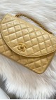 Chanel Vintage Half Moon Single Flap Bag