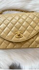 Chanel Vintage Half Moon Single Flap Bag