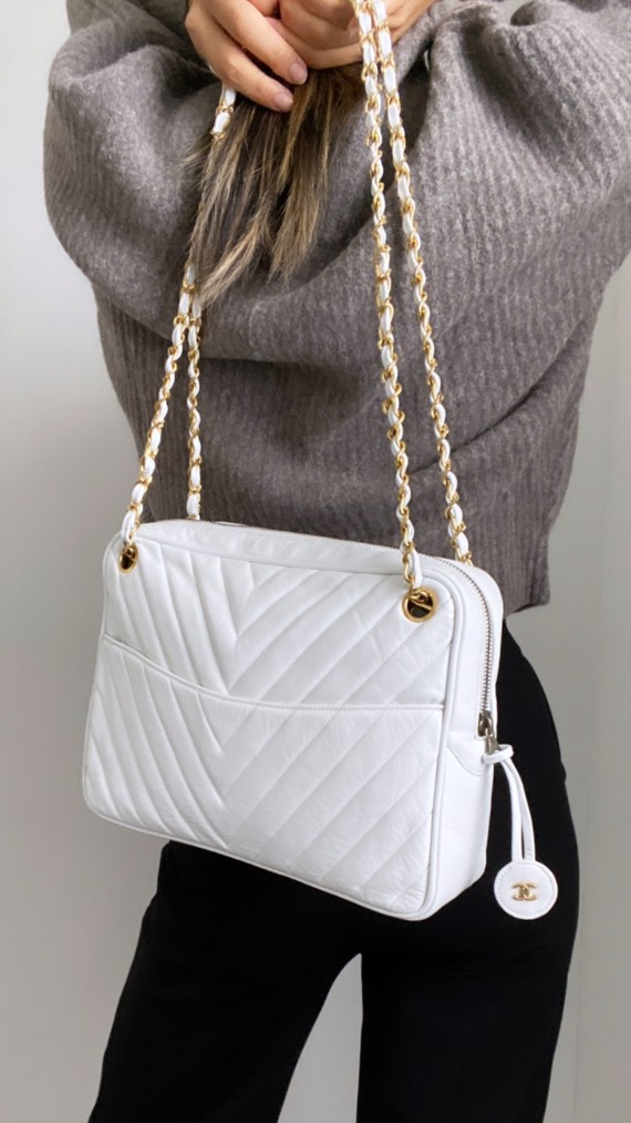 Vintage Chanel Chevron Bag